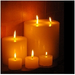 Contemporary Pillar Triplet Candle